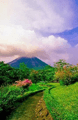 Monteverde atraves del lago Arenal