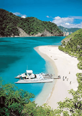 Tour catamaran island